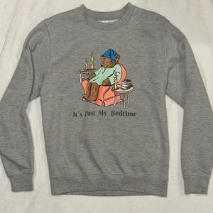 Gray Bear Graphic Men's Crewneck Sweater